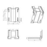 VESA Abdeckung und Halterung für Kundendisplay SD800