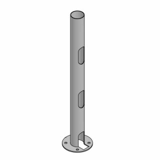 SpacePole Standrohr SP2 (44,5mm), 500mm mit 3 Kabelöffnungen